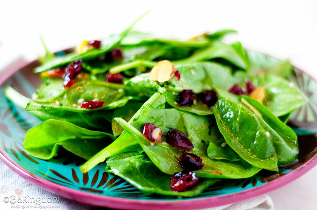 WINTER GINGER SPINACH SALAD