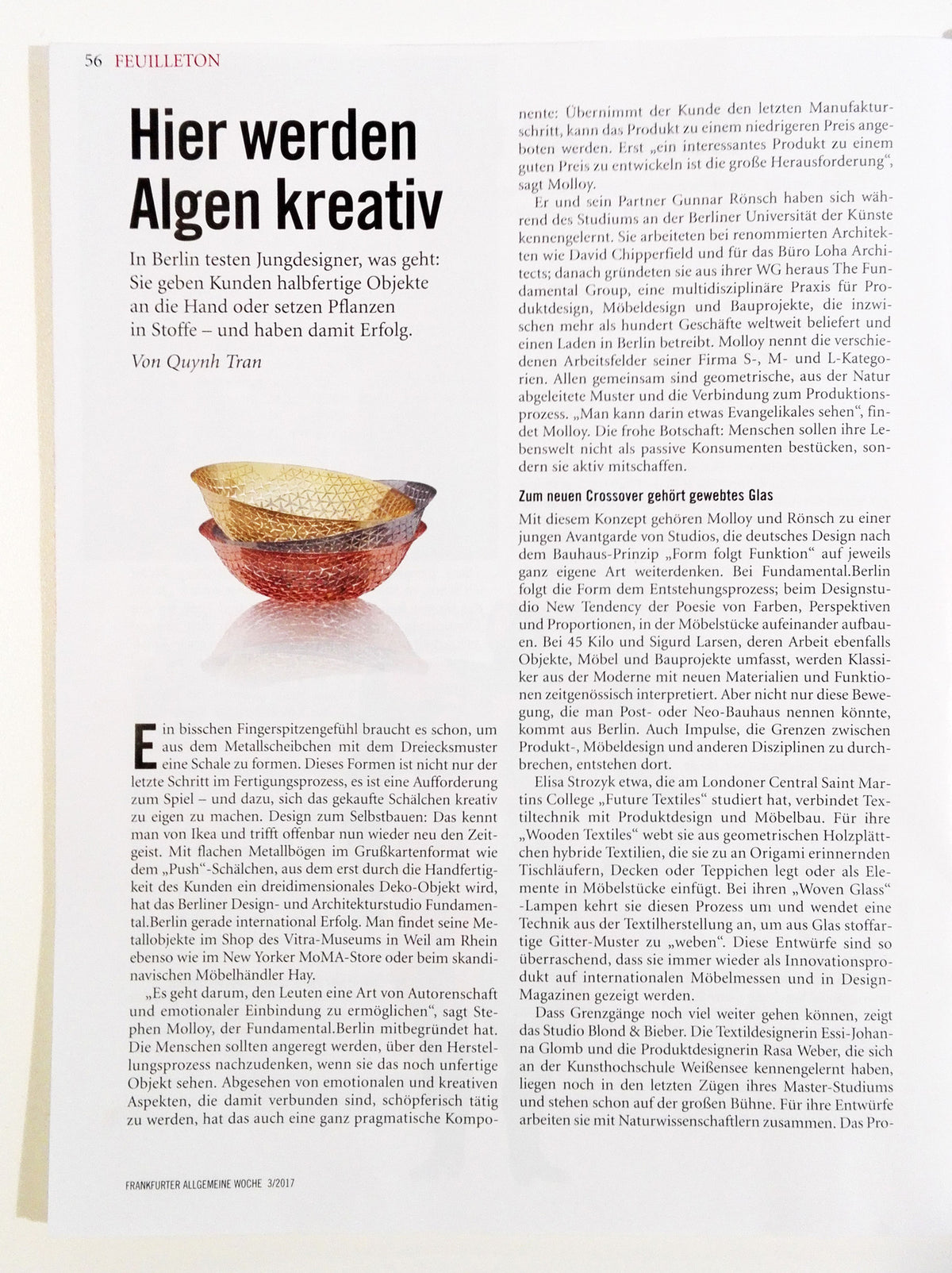 FRANKFURTER ALLGEMEINE WOCHE - FEBRUARY 2017