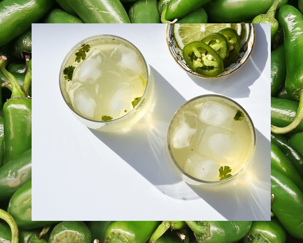 The perfect white wine spritzer; also one with a twist.