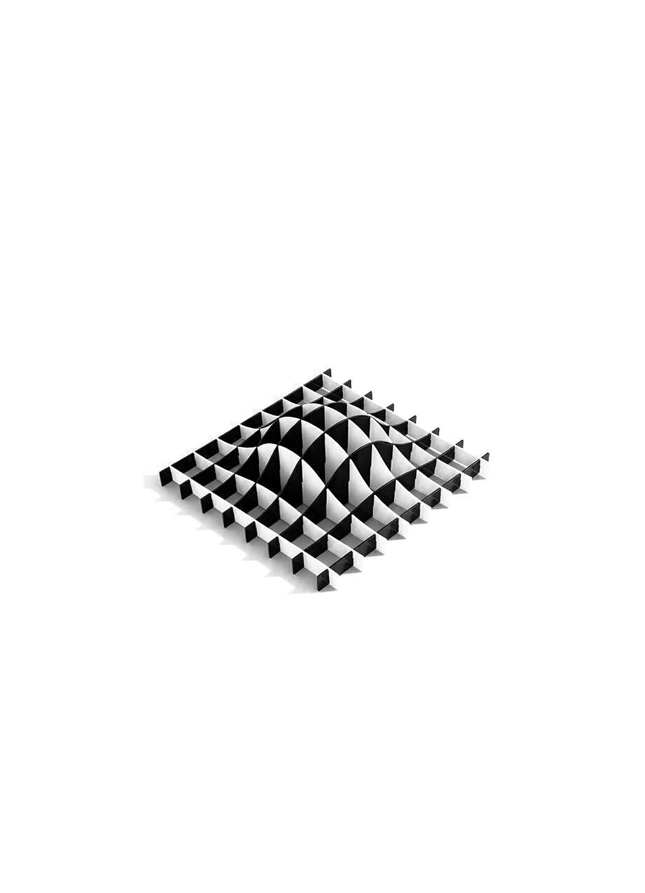 Gravity Pen Holder in black and white 