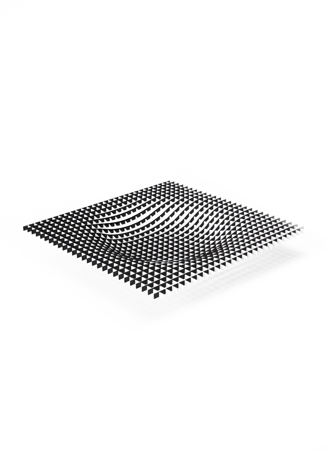 Gravity Centerpiece in black and white 