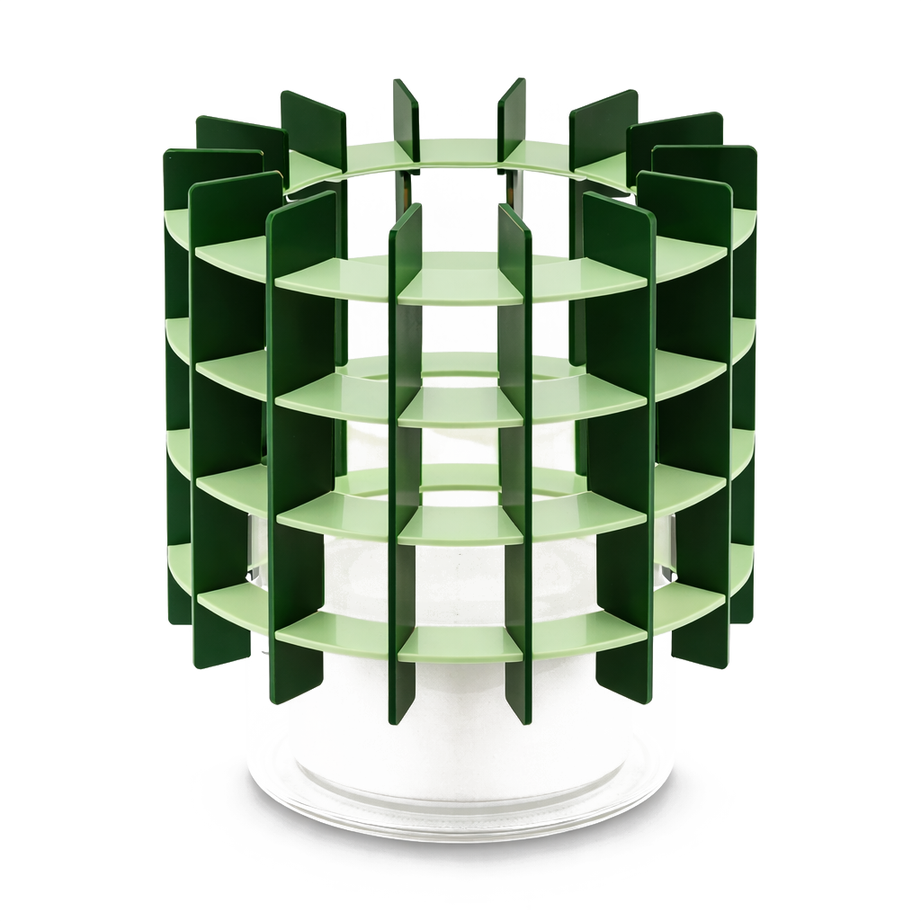 Gravity Tealight Holder in Grand Palais green 
