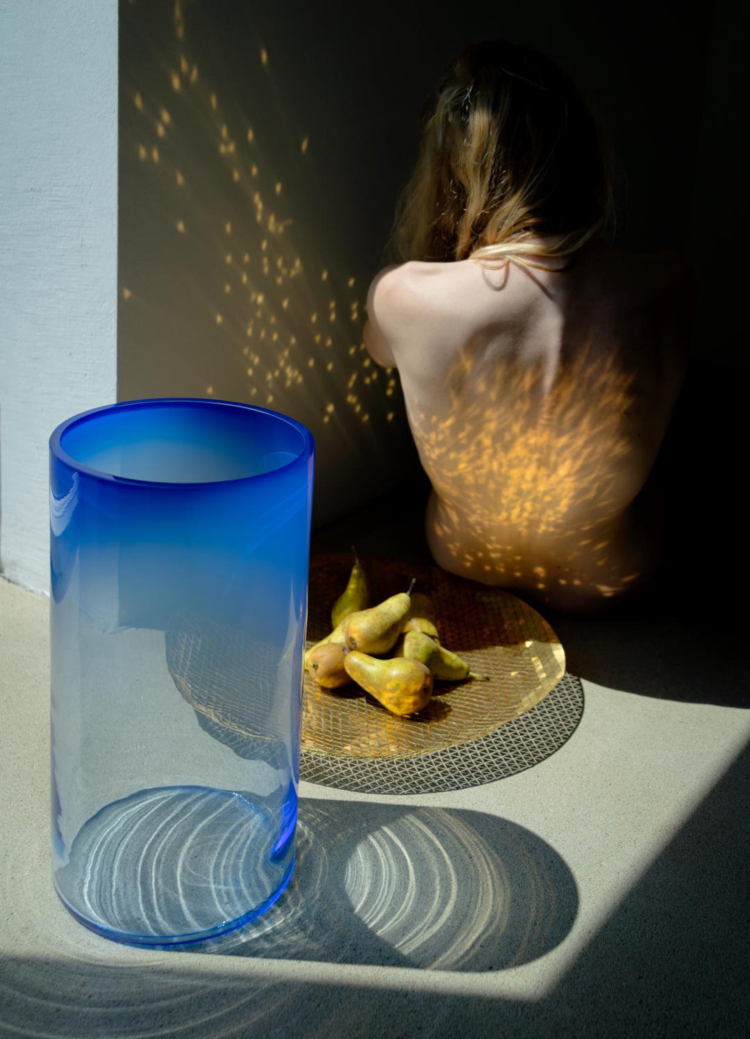 RISE - FLOOR VASE COBALT