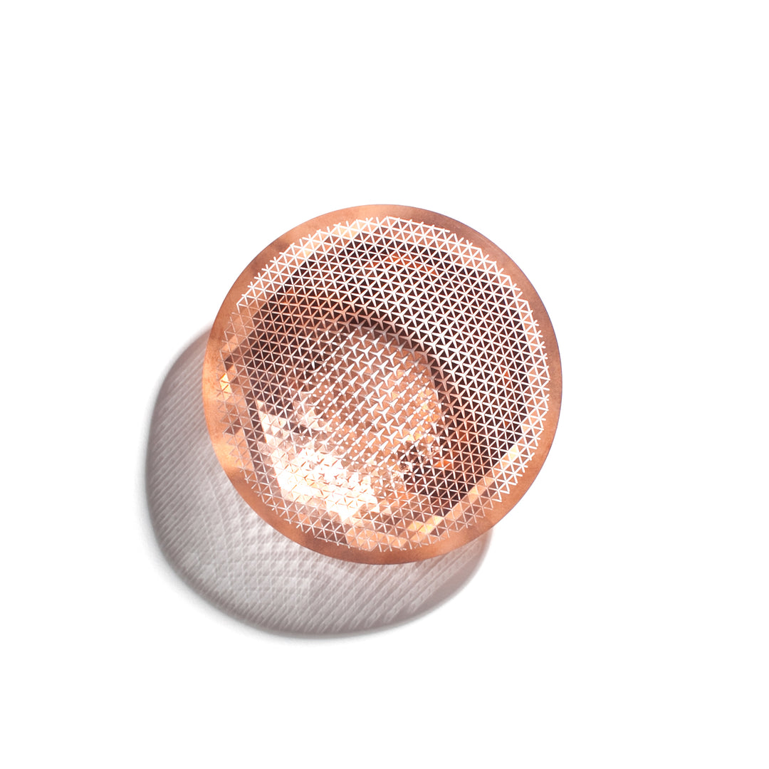 Push Jewelry Bowl in copper, pressed by hand 