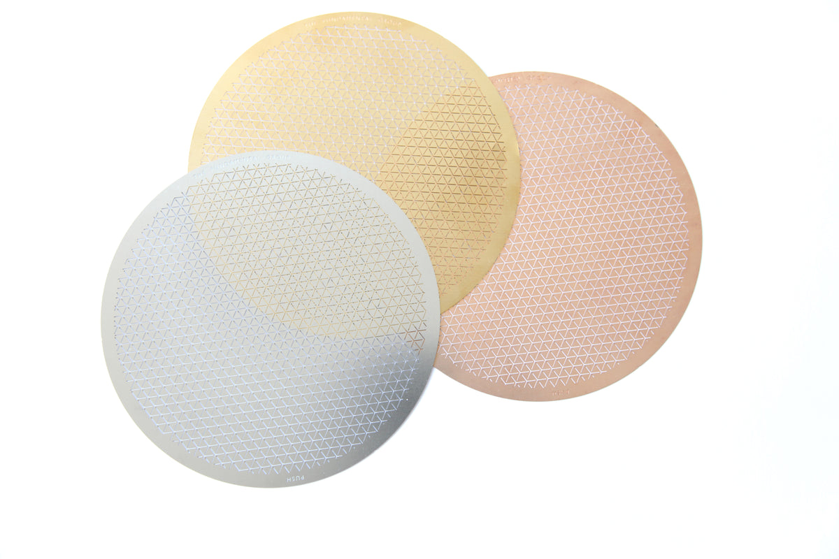 Three Push Small Bowls in pale grey, cream and pink