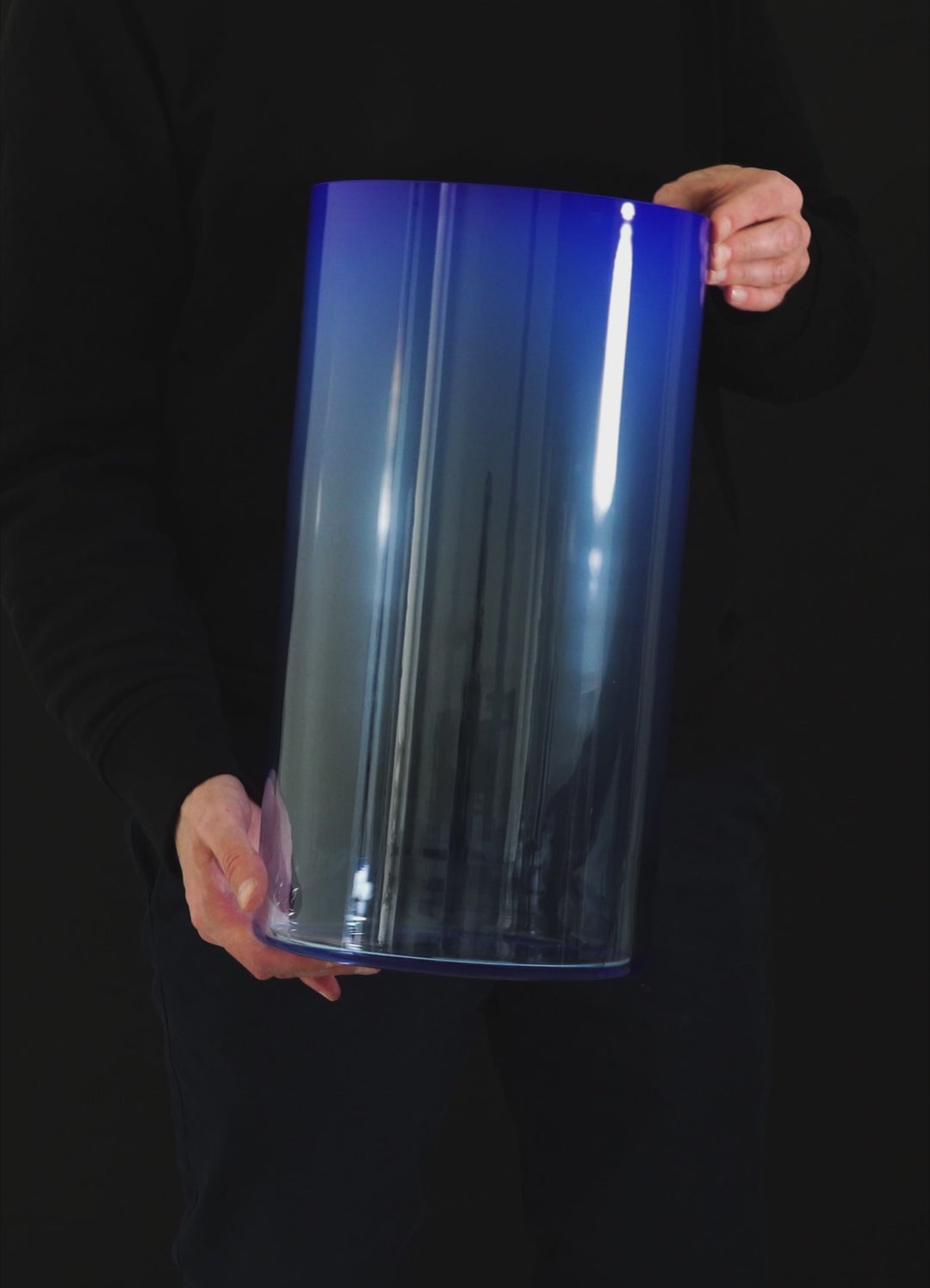 RISE - FLOOR VASE COBALT